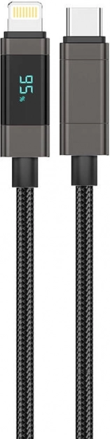 Foneng XS05 USB‑C naar Lightning-kabel met PD 27 W, 1,2 m, zwart