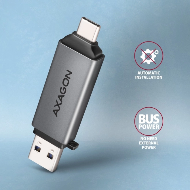 Externe kaartlezer CRE-DAC USB3.2 Gen 1 Type-C + Type-A SD/microSD
