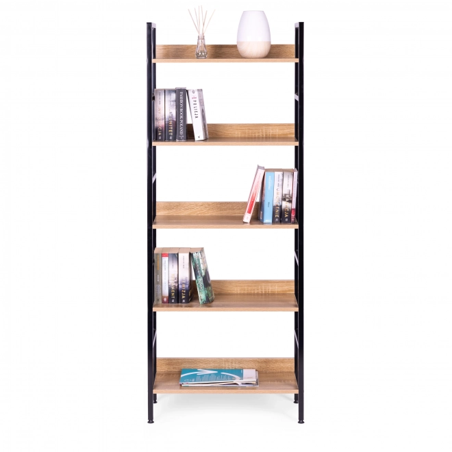 Moderne boekenkast met 5 planken