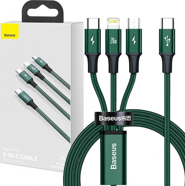 Baseus Rapid Series 3-in-1 Datakabel