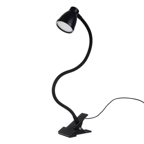 Bureaulamp met clip zwart Izoxis