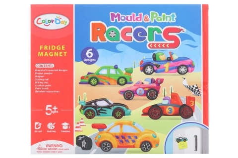 Creatieve set magneten Raceauto's