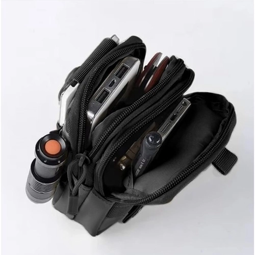 Tactische heuptas + riem zwart Trizand 24321