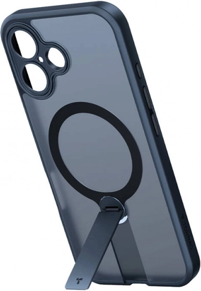 Torras Pstand Spin hoesje voor iPhone 16 Plus zwart