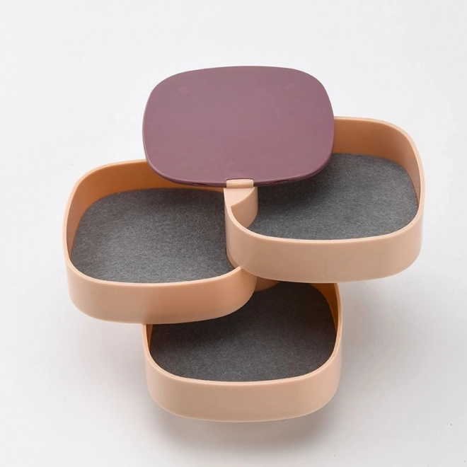 Meerlagige sieradendoos, premium organizer - blauw
