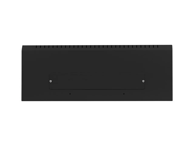 Wandgemonteerde rek kledingkast 19 inch 4U+3U 540x200 laagprofiel zwart