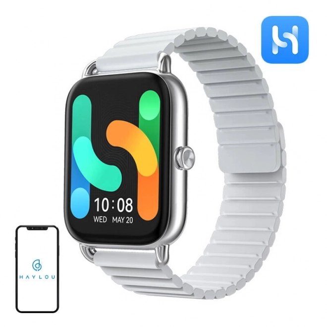 Slimme horloge Haylou RS4 Plus (zilver)