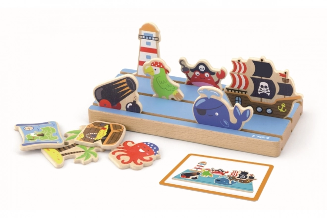 Viga houten educatieve puzzel leren over afstand 2-in-1
