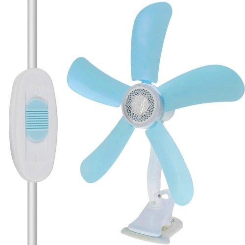 Klemventilator met vijf bladen