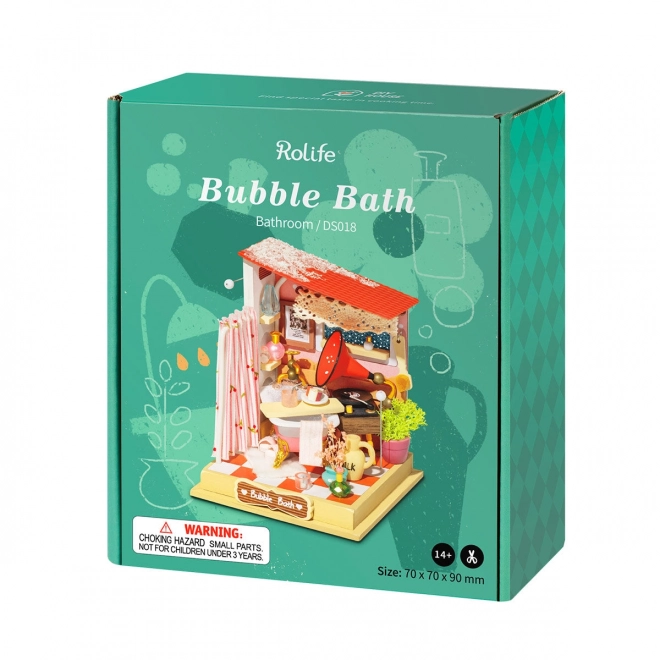 Miniatuurhuisje Badkamer Foam Bubbels van RoboTime