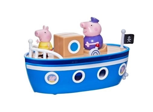 Peppa het Varkentje opa's stomerschip