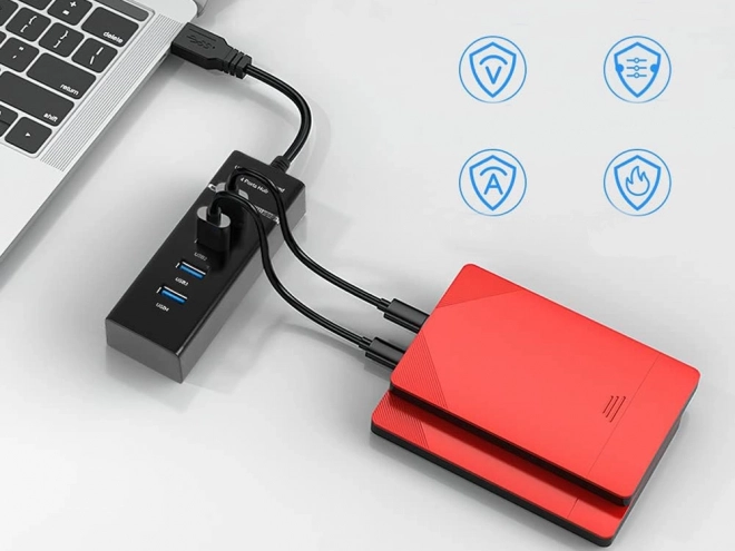 Usb hub 4 poorten