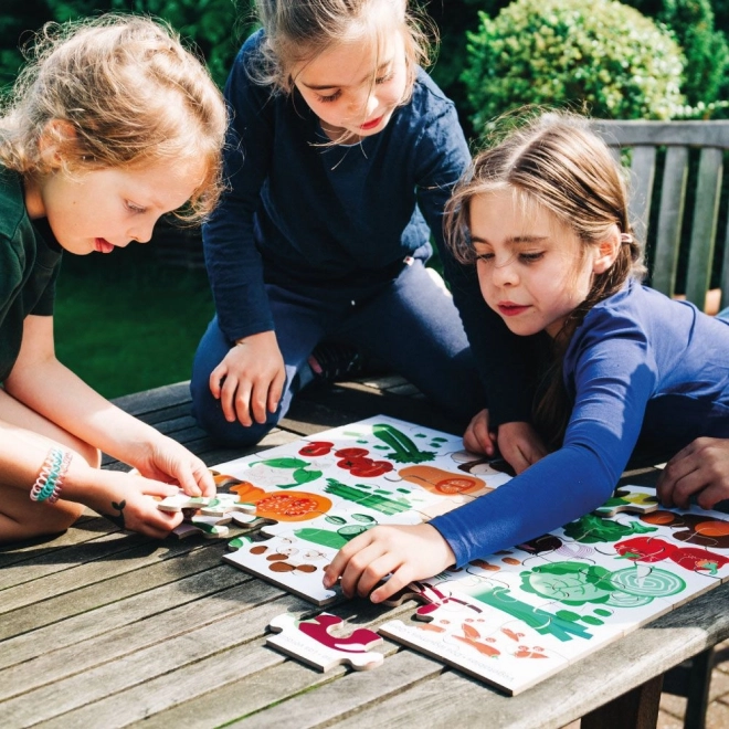 Vloerpuzzel met fruitmotief