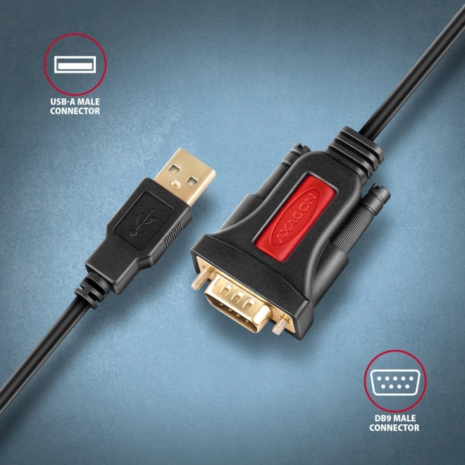 USB 2.0 naar RS-232 adapter 1,5 m kabel met Prolific-chip
