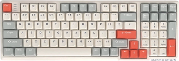 Gamingtoetsenbord Darmoshark K7 Pro wit