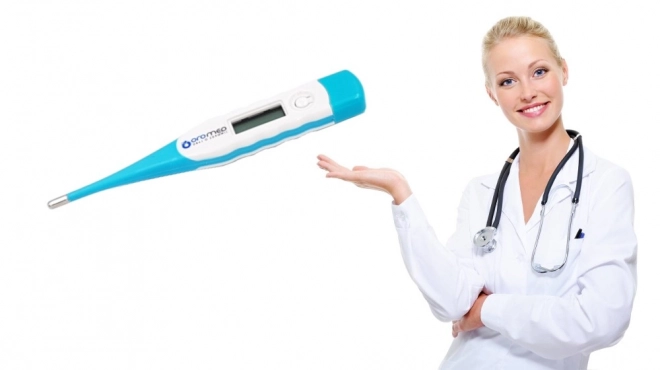 Digitale thermometer ORO-MED FLEXI blauw