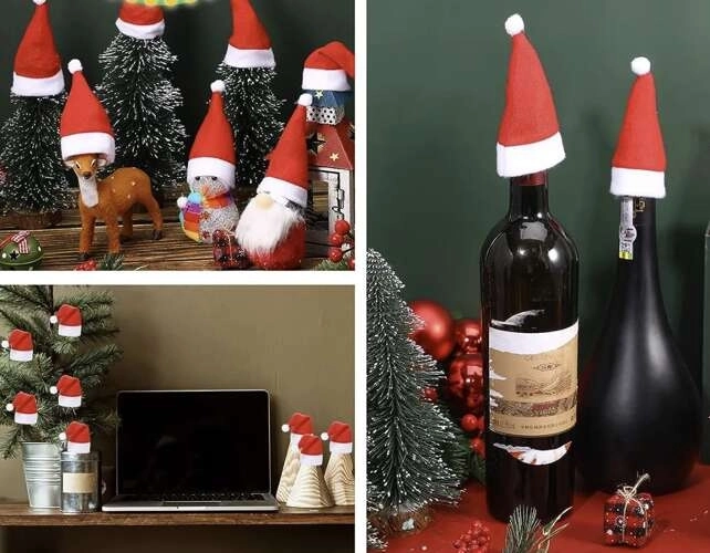 Bestekhoes - Kerstmutsjes, 12 stuks. Ruhhy 22303