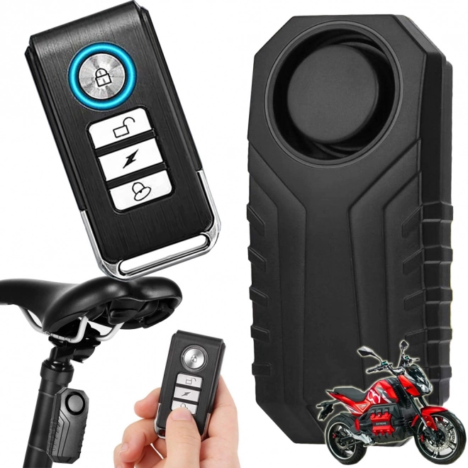 Alarm tegen diefstal voor motorfiets met afstandsbediening