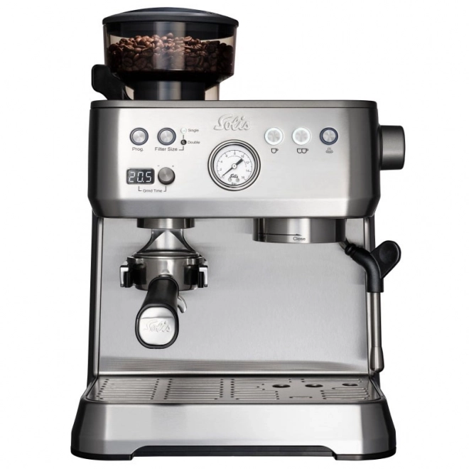 Espresso koffiemachine Solis Grind & Infuse Perfetta zilver