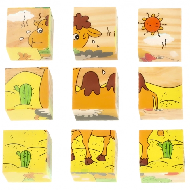 Houten Puzzel Safari 3D