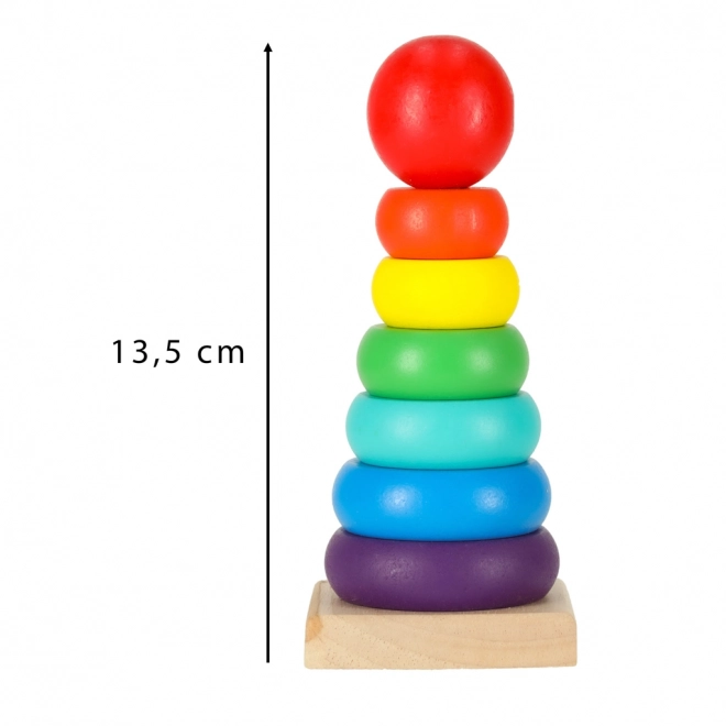Regenboog houten toren