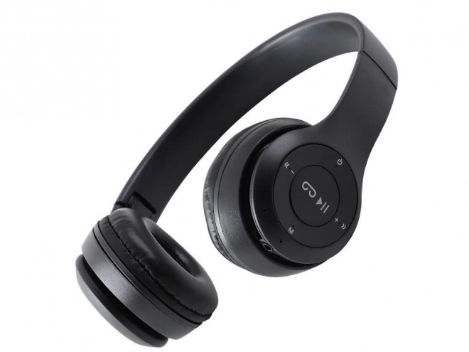 Draadloze hoofdtelefoon p47 bluetooth microfoon mp3 – Zwart