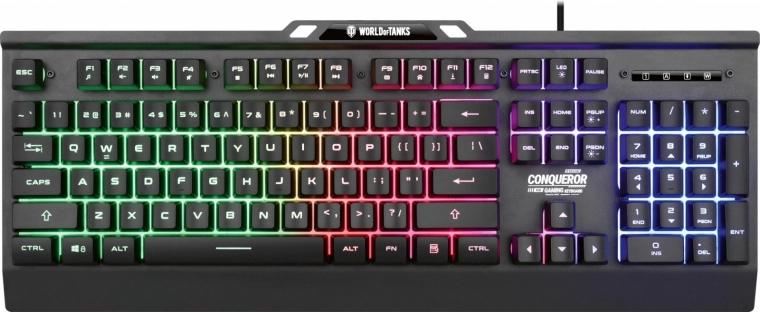Conqueror metalen gamingtoetsenbord met dynamische verlichting – gelimiteerde World of Tanks-editie