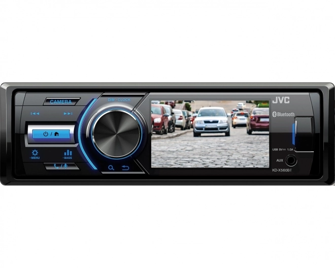 Autoradio JVC met Bluetooth en monitor
