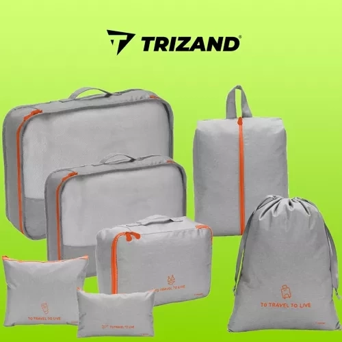Reisorganizer voor koffer - 7 stuks Trizand 23111