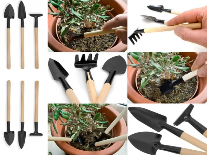 Set tuinwerktuigen voor verplanten voor bloempotten