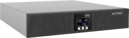 ARMAC noodstroomvoorziening UPS on-line 1000 VA voor rack, 4× IEC C13, USB‑B, LCD, metalen behuizing
