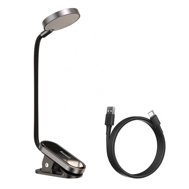 Baseus (DGRAD-0G) Comfort Reading Mini Clip Lamp - donkergrijs