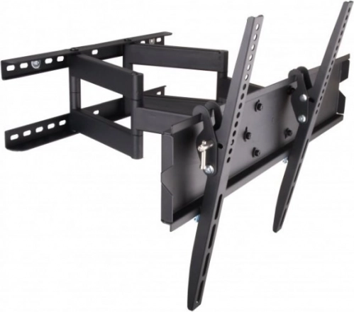 Muurbeugel voor TV 42–70" met volledige bewegingsvrijheid, 70 kg, zwart
