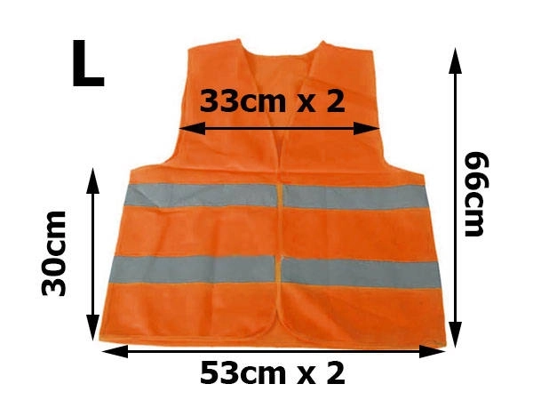 Waarschuwing reflecterend vest oranje