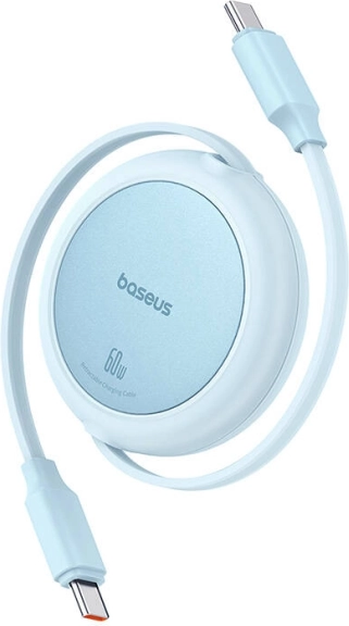 Baseus Free2Pull Mini USB‑C naar USB‑C 60W kabel 1 m – Blauw