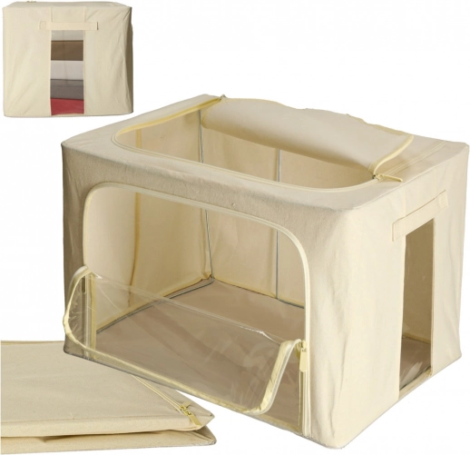 Textiele opbergorganizer voor in de kast met frame 66 l