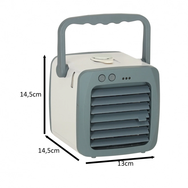 Mobiele tafelventilator luchtkoeler luchtbevochtiger USB wit