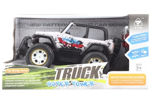 Wit terreinwagen met afstandsbediening 1:16