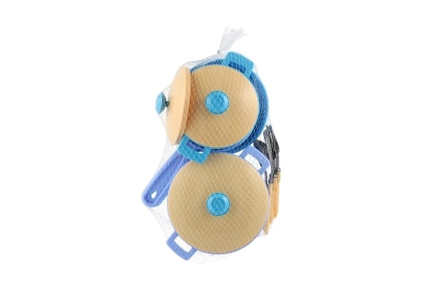 Set van plastic pannen en potten met accessoires voor kinderen