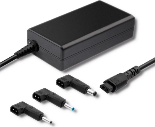 Voeding voor HP-laptops 65W met 3 verwisselbare tips en netvoedingskabel