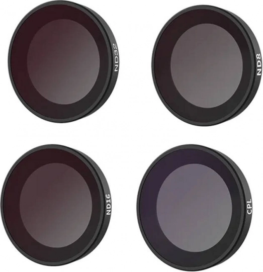 Set filters CPL/ND8/ND16/ND32 TELESIN voor INSTA360 GO 3 camera