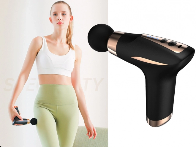 Multifunctioneel massagepistool met 6 opzetstukken