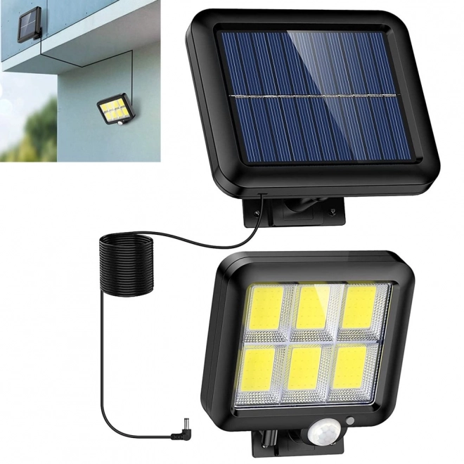 Solar lamp met bewegings- en schemersensor 120 LED