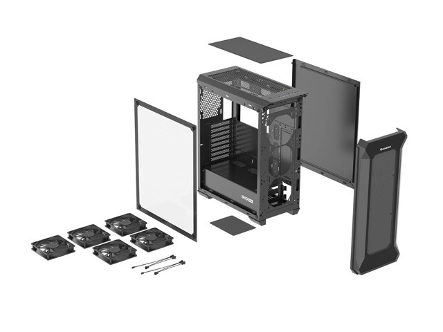Kast Genesis Irid 505F met raam USB 3.0