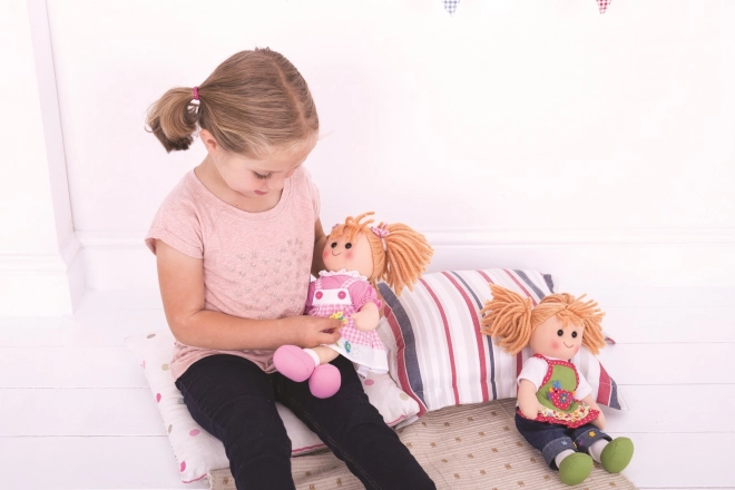 Meisjesjurk met hert voor pop BIGJIGS