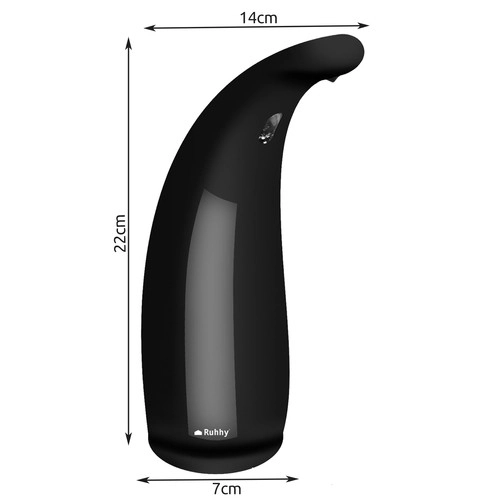 Contactloze zeepdispenser zwart Ruhhy 22229