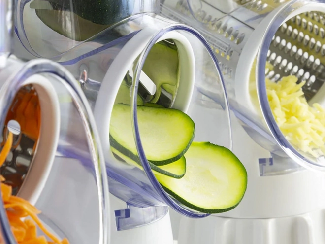 Multifunctionele groentesnijder en -schaaf 3-in-1