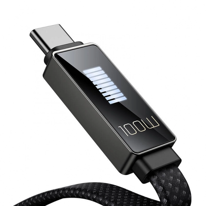 Kabel Mcdodo CA-4980 USB naar USB-C met display 1,2 m (zwart)