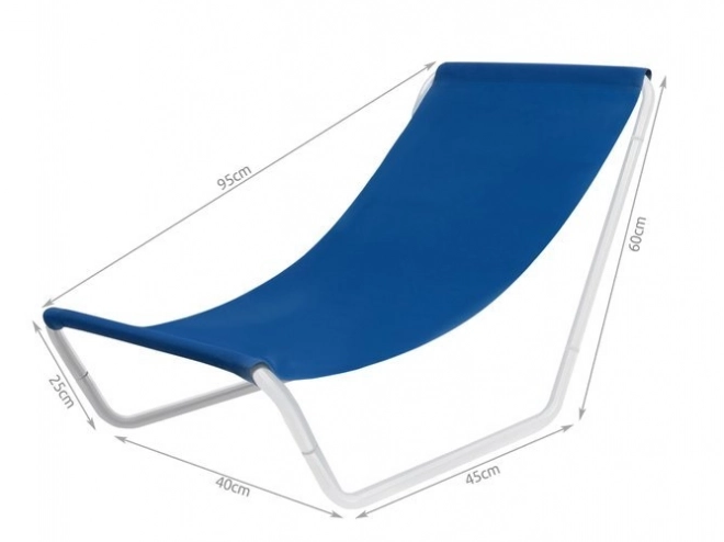 Opvouwbare toeristen ligbed blauw - Malatec