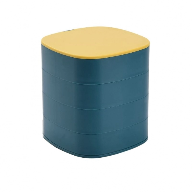 Meerlagige sieradendoos, premium organizer - blauw